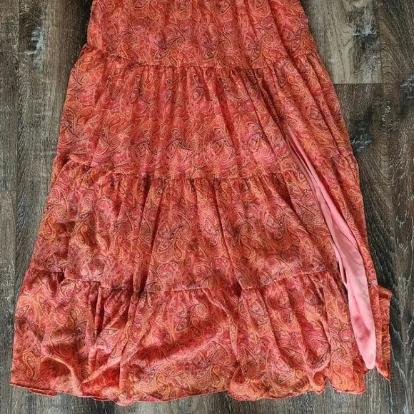 LIKELY Red MIDI Dress - Picture 4 of 6